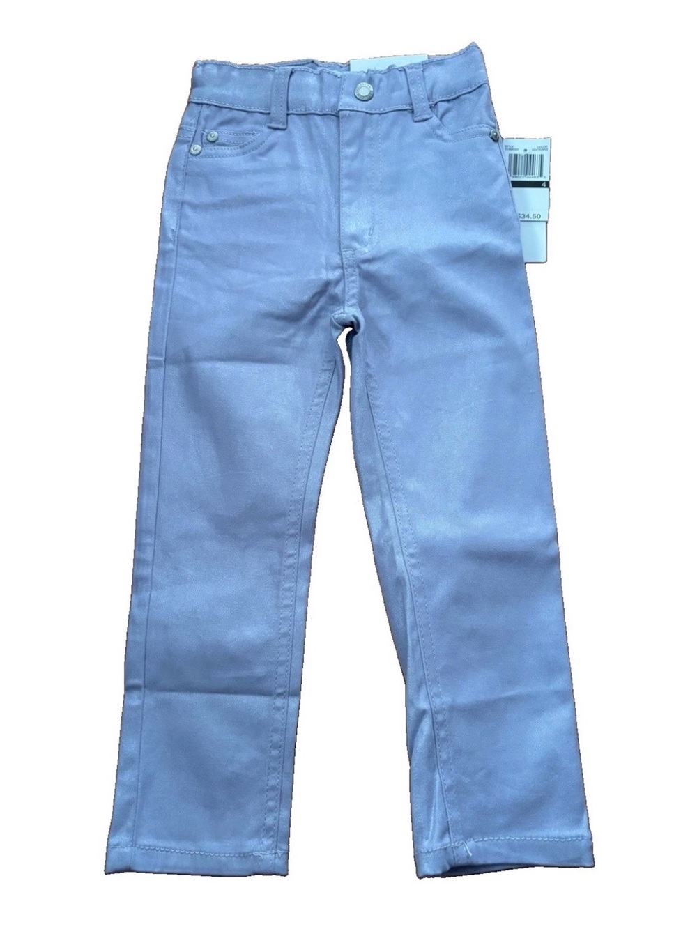 DKNY Little Girls Straight Leg Jeans - Light Purple - Size 4